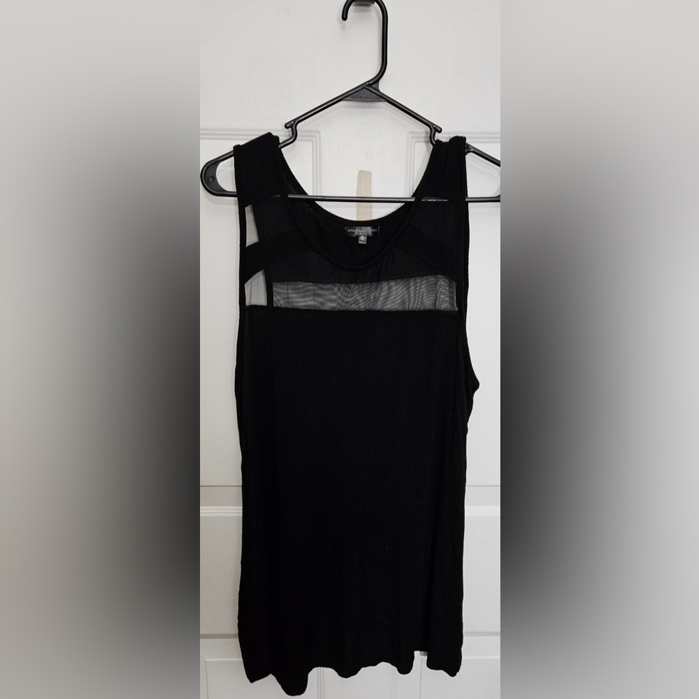 Attitude Not Included Womens Size 1X Black Sleeveless Tank
